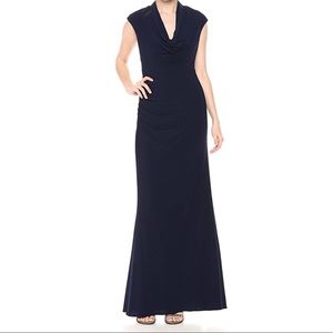 adrianna papell jersey long dress